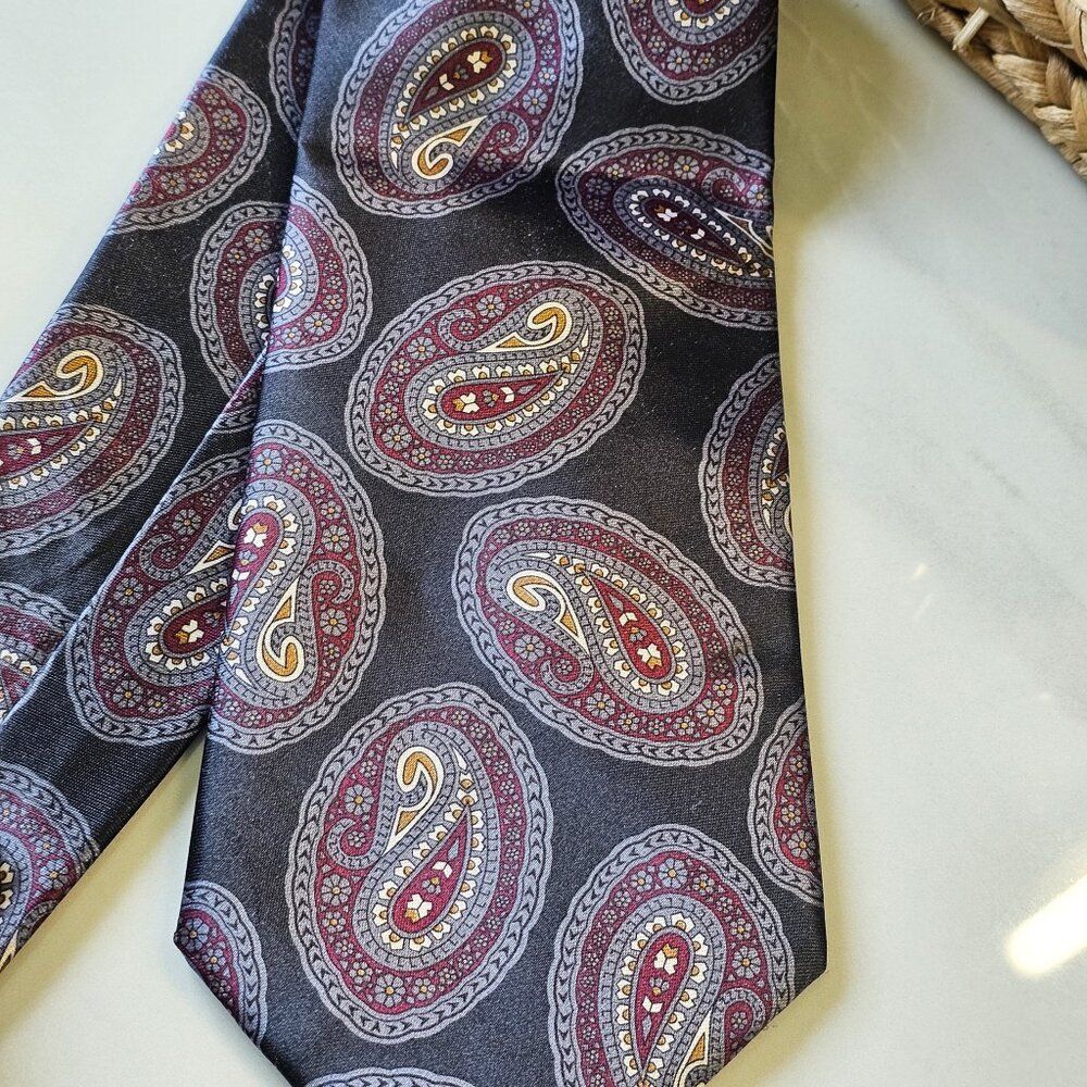 Vintage Wembley Starshine Paisley Tie - Picture 3 of 8